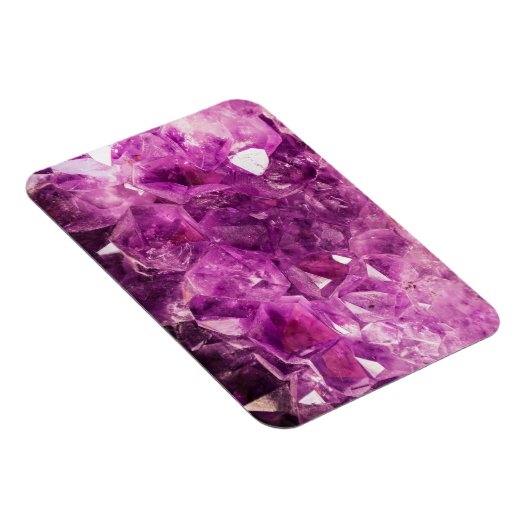 Amethyst Gemstone Image Shiny und Funkelnd Magnet (Rechte Seite)