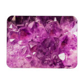 Amethyst Gemstone Image Shiny und Funkelnd Magnet (Horizontal)