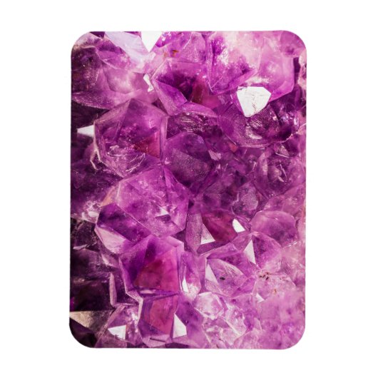 Amethyst Gemstone Image Shiny und Funkelnd Magnet (Vertikal)