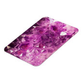 Amethyst Gemstone Image Shiny und Funkelnd Magnet (Linke Seite)