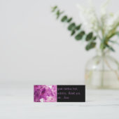 Amethyst Gemstone Image Shiny und Funkelnd Mini Visitenkarte (Stehend Vorderseite)