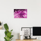 Amethyst Gemstone Image Shiny und Funkelnd Poster (Heimbüro)