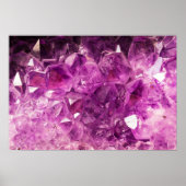 Amethyst Gemstone Image Shiny und Funkelnd Poster (Vorne)