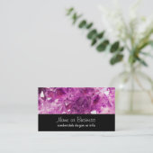 Amethyst Gemstone Image Shiny und Funkelnd Visitenkarte (Stehend Vorderseite)