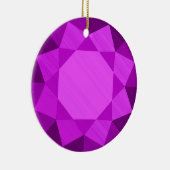 Amethyst Gemstone / Jewel Graphic Image Keramik Ornament (Rechts)