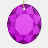 Amethyst Gemstone / Jewel Graphic Image Keramik Ornament (Links)