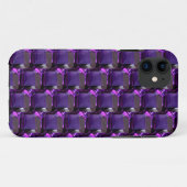 Amethyst Gemstone Lila Case-Mate iPhone Hülle (Rückseite (Horizontal))