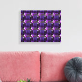 Amethyst Gemstone Lila Leinwanddruck (Insitu (Wohnzimmer))