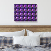 Amethyst Gemstone Lila Leinwanddruck (Insitu (Schlafzimmer))