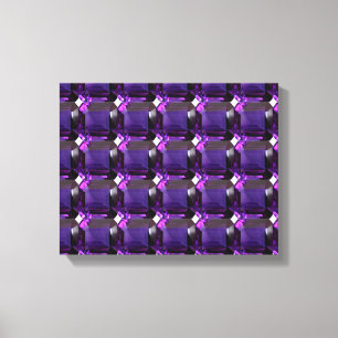 Amethyst Gemstone Lila Leinwanddruck
