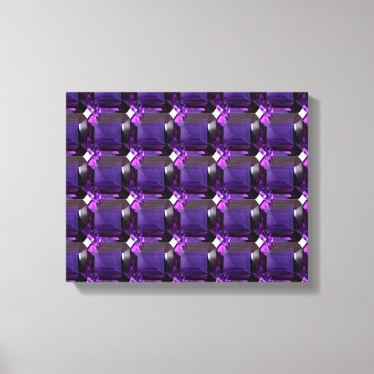Amethyst Gemstone Lila Leinwanddruck (Vorderseite)