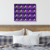 Amethyst Gemstone Lila Leinwanddruck (Insitu (Schlafzimmer))
