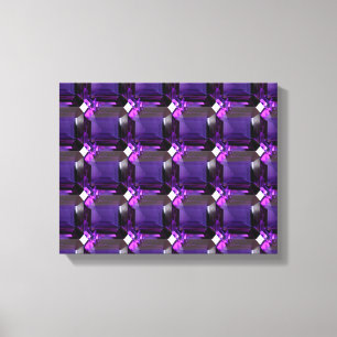 Amethyst Gemstone Lila Leinwanddruck