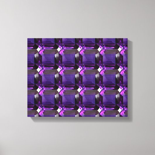 Amethyst Gemstone Lila Leinwanddruck (Vorderseite)