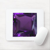 Amethyst Gemstone Lila Mousepad (Mit Mouse)