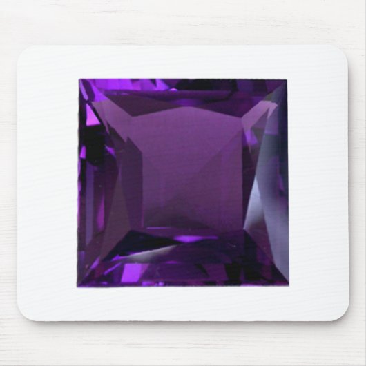 Amethyst Gemstone Lila Mousepad (Vorne)