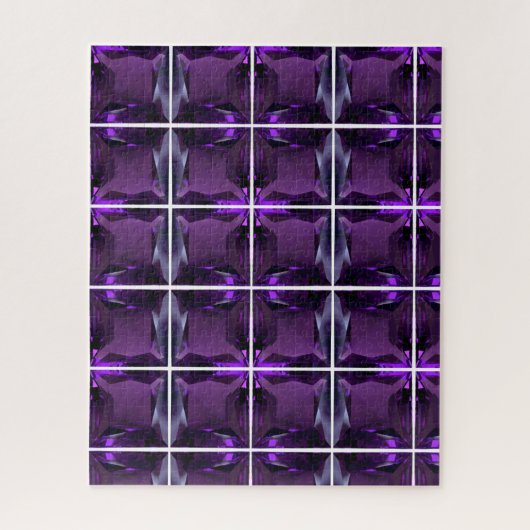 Amethyst Gemstone Lila Puzzle (Vertikal)