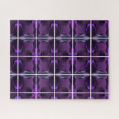 Amethyst Gemstone Lila Puzzle (Horizontal)