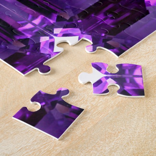 Amethyst Gemstone Lila Puzzle (Seite)