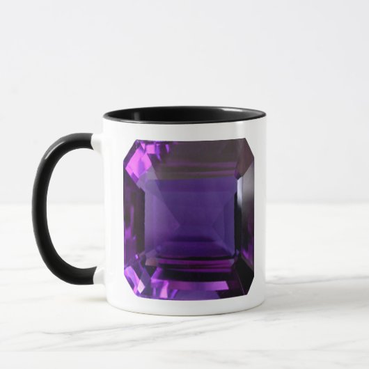 Amethyst Gemstone Lila Tasse (Links)