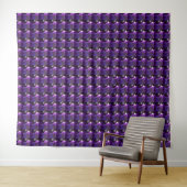 Amethyst Gemstone Lila Wandteppich (Beispiel (Horizontal))