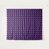 Amethyst Gemstone Lila Wandteppich (Vorderseite (Horizontal))
