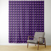 Amethyst Gemstone Lila Wandteppich (Beispiel)