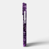 Amethyst Gemstone mit Name Case-Mate iPhone Case (Rückseite / Links)