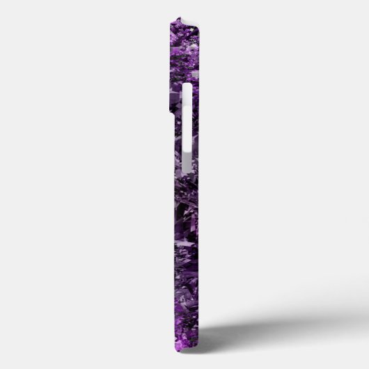 Amethyst Gemstone mit Name Case-Mate iPhone Case (Rückseite / Links)