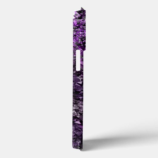 Amethyst Gemstone mit Name Case-Mate iPhone Case (Rückseite / Rechts)