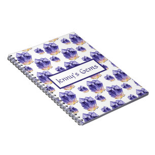 Amethyst Gemstone Notebook Notizblock