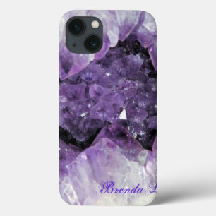 Amethyst Geode 3D iPad Gehäuse Personalize* iPhone 13 Hülle