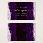 Amethyst Geode Duschgiftkarte (Vorne & Hinten)