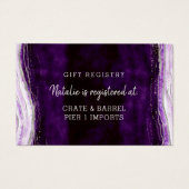 Amethyst Geode Duschgiftkarte (Vorderseite)