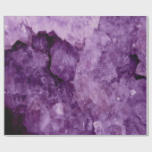 Amethyst Geode Edelstein Geschenkpapier (Flach)