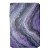 Amethyst Geode Fluid Pour Badematte (Vorderseite Vertikal)