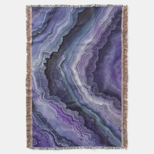 Amethyst Geode Fluid Pour Decke (Vorderseite Vertikal)