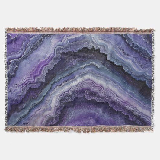 Amethyst Geode Fluid Pour Decke (Vorderseite)