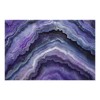 Amethyst Geode Fluid Pour Fotodruck