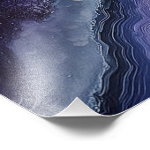 Amethyst Geode Fluid Pour Fotodruck (Ecke)