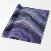 Amethyst Geode Fluid Pour Geschenkpapier (Ungerollt)
