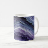 Amethyst Geode Fluid Pour Kaffeetasse (VorderseiteRechts)