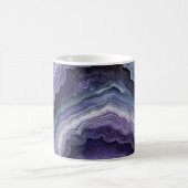 Amethyst Geode Fluid Pour Kaffeetasse (Mittel)
