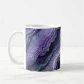 Amethyst Geode Fluid Pour Kaffeetasse (Links)