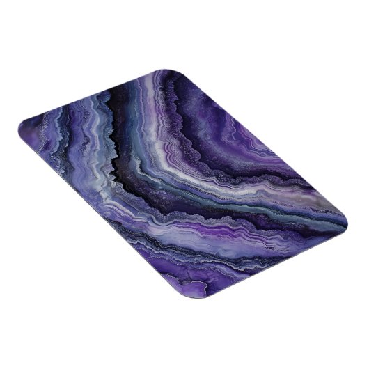 Amethyst Geode Fluid Pour Magnet (Rechte Seite)