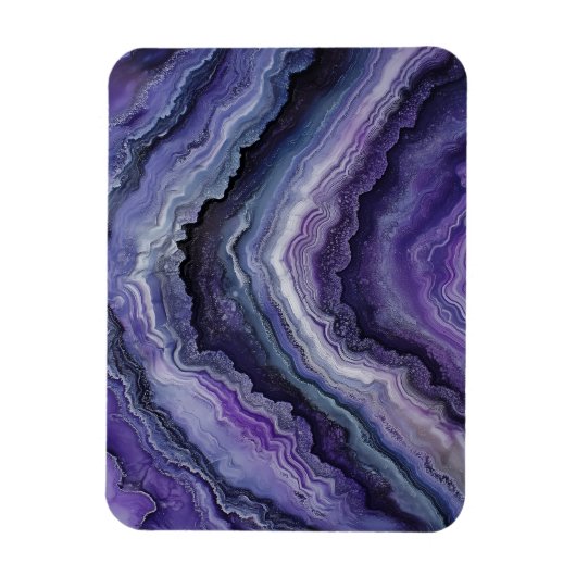 Amethyst Geode Fluid Pour Magnet (Vertikal)
