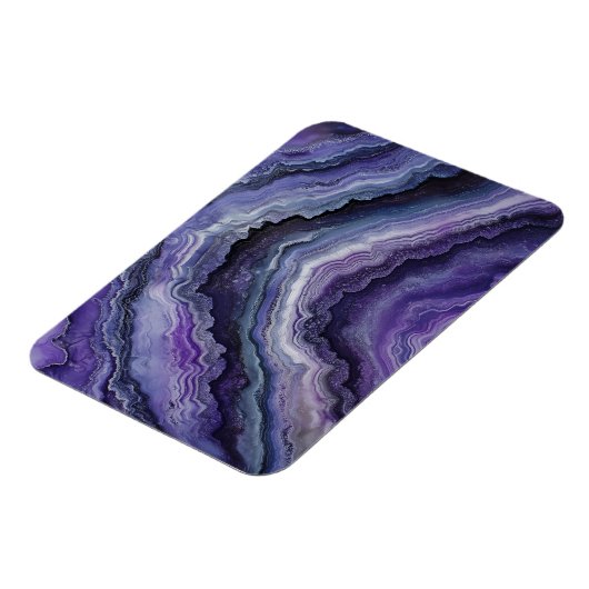 Amethyst Geode Fluid Pour Magnet (Linke Seite)