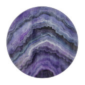 Amethyst Geode Fluid Pour Schneidebrett (Vorderseite)