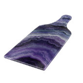 Amethyst Geode Fluid Pour Schneidebrett (Ecke)