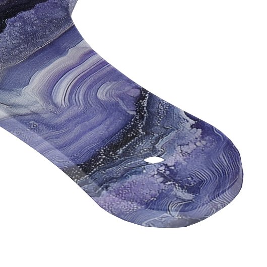 Amethyst Geode Fluid Pour Schneidebrett (Ecke)